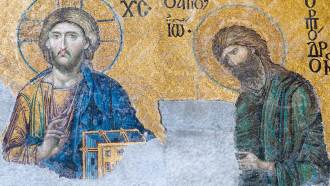 Kristus Jeesus Johannes Edelläkävijä Kastaja Hagia Sofia mosaikki 1261