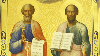 Pietari ja Paavali apostolit ikonissa