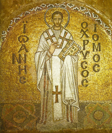 Johannes Krysostomos Mosaiikki Hagia Sofiassa