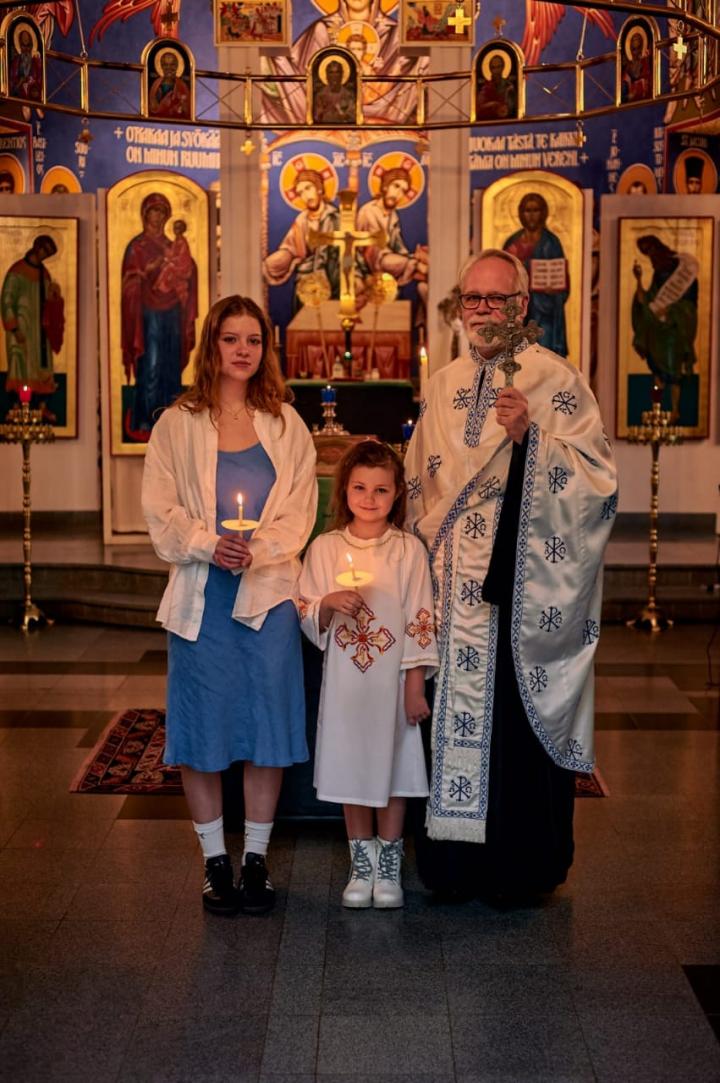 Ortodoksitytön kastetilaisuus Tapiolan kirkossa 2022