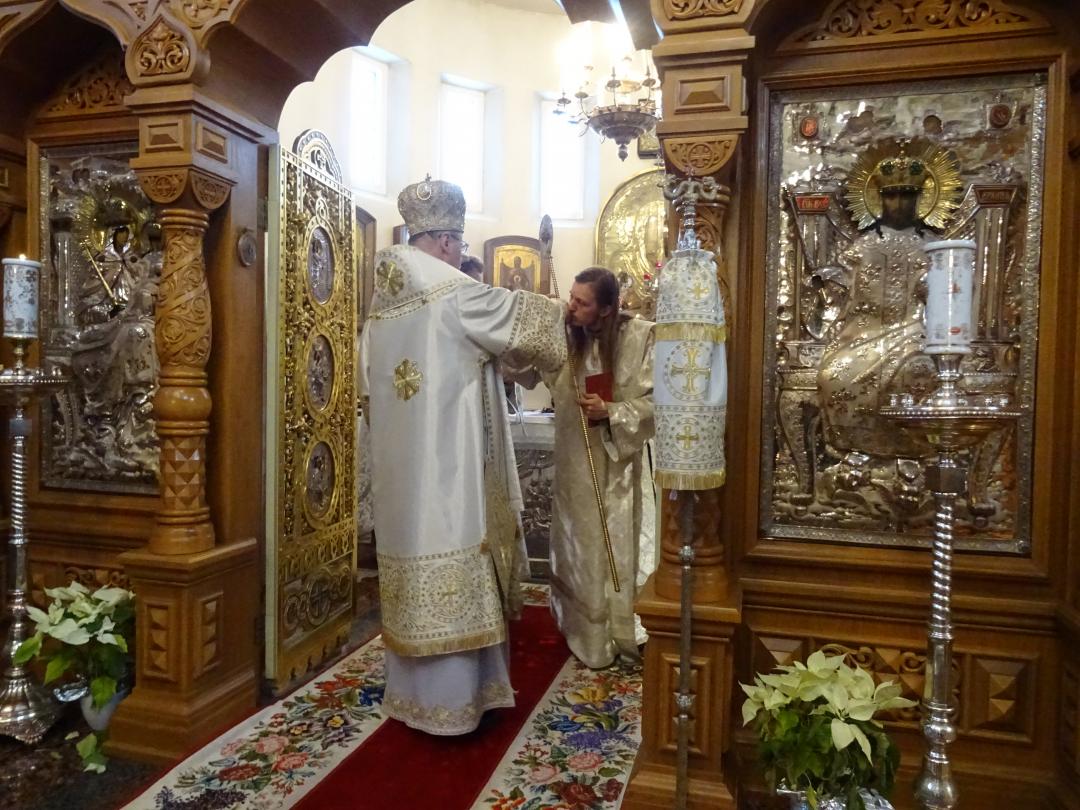 Munkki Rafael vihitään diakoniksi Valamossa 6. tammikuuta 2023 Valamon luostarissa