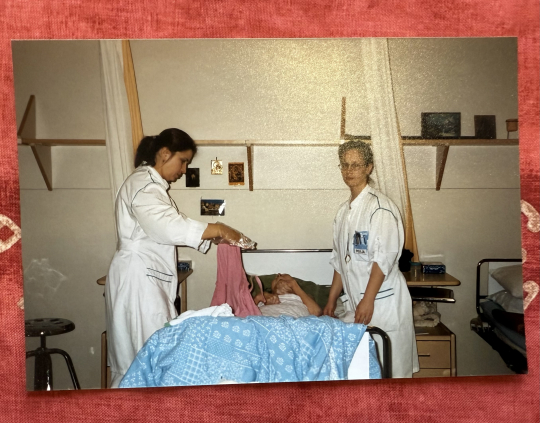 Oksana Smirnova nuorena hoitotyössä