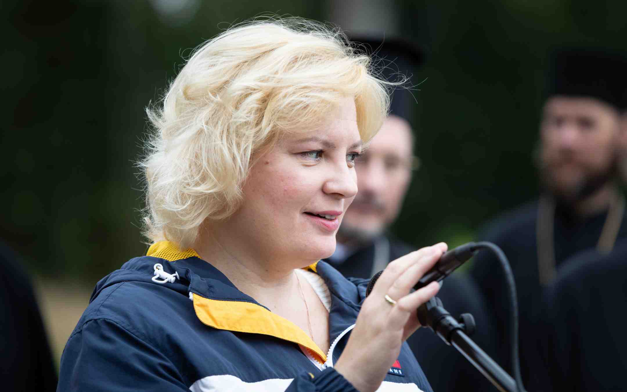Ukrainan suurlähettiläs Olga Dibrova Kaunisniemessä 2023