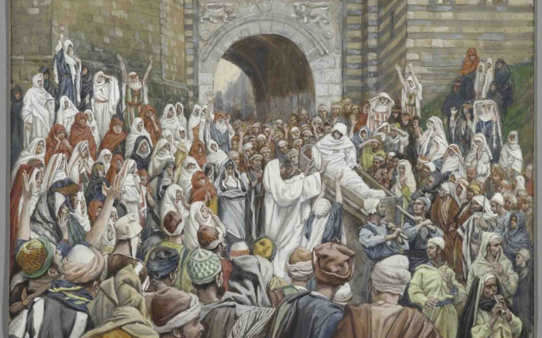 Jeesus herättää leskiäidin kuolleen pojan eloon Nainissa