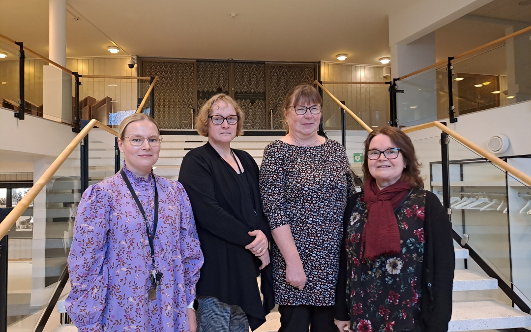 Suomen ortodoksisen kirkon keskustalon väkeä- Annaleea Kemppainen, Outi Väätäinen, Riitta Nikkilä, Sari Korhonen