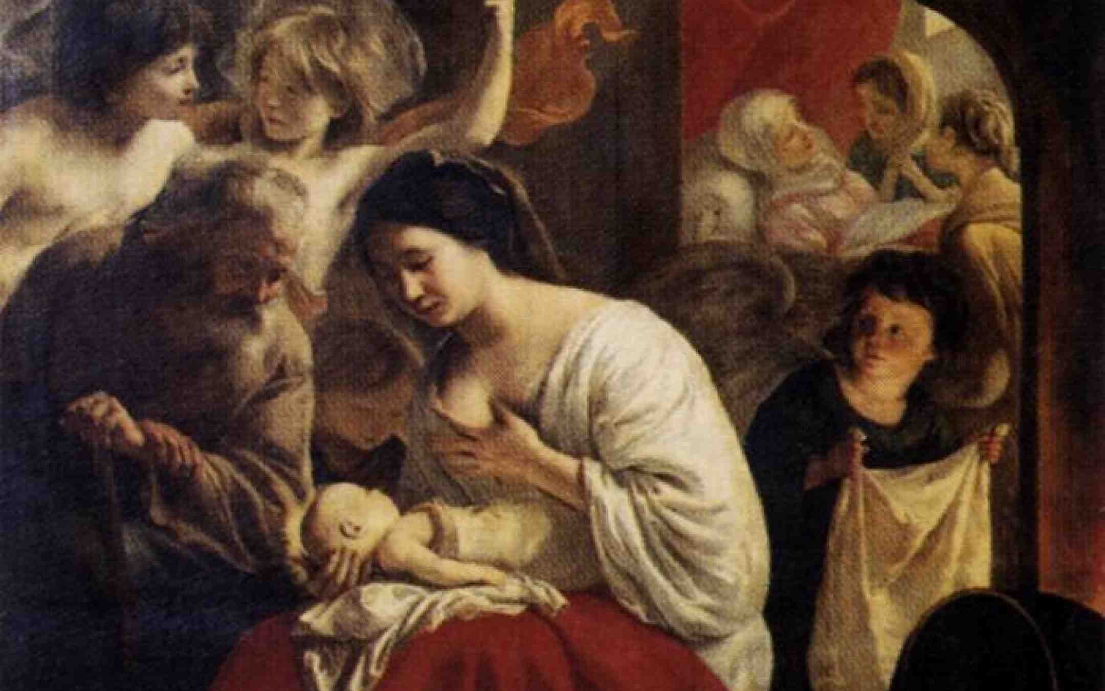 Neitsyt Marian syntymä kuvattuna 1600-luvun maalauksessa