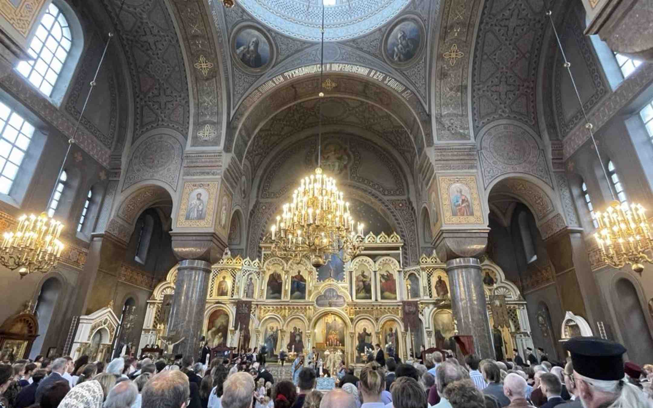 Patriarkka jSuomen ortodoksisen kirkon autonomian 100-vuotisjuhla Uspenskin katedraalissa