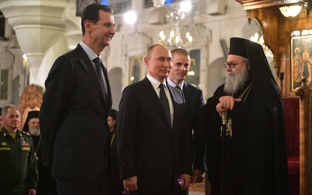 Putin Johannes X ja al-Assad Syyriassaa