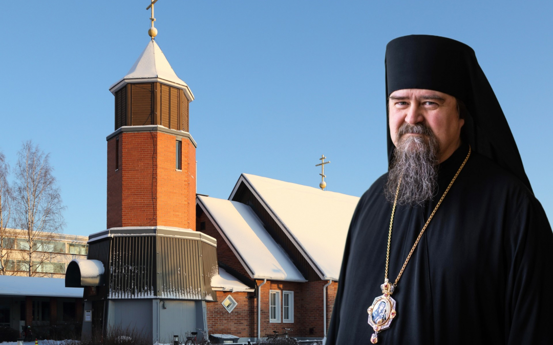 Pyhän Kolminaisuuden katedraali Oulussa 2019 ja piispa Sergei