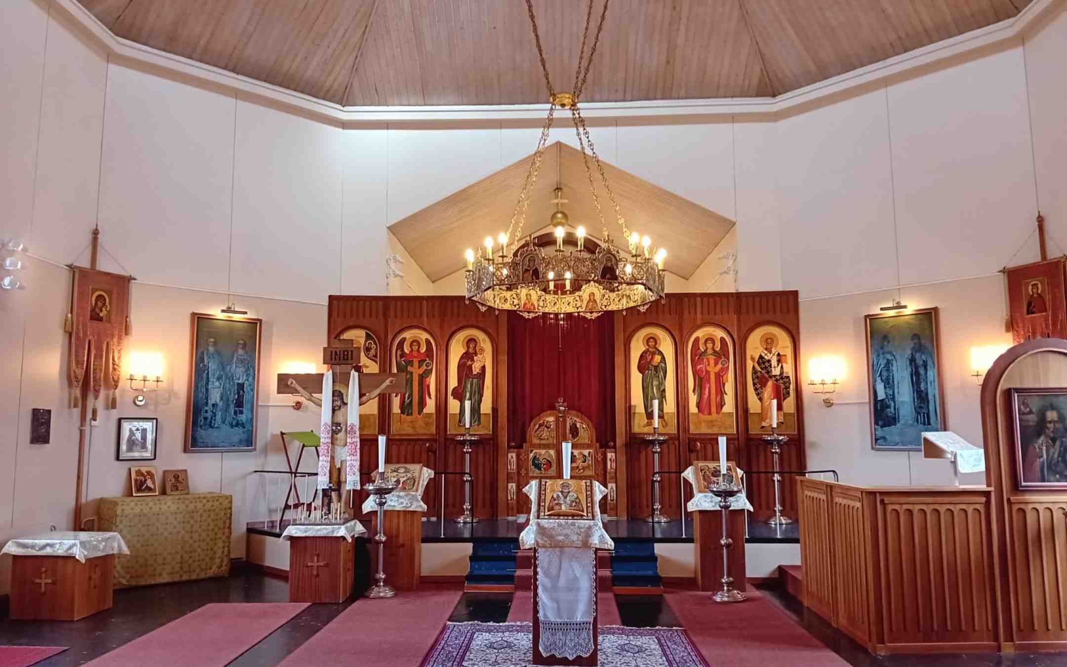 Rautalammin ortodoksinen kirkko sisältä 