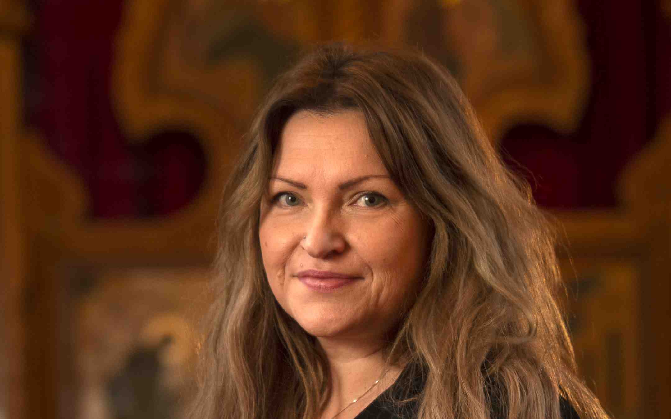 Aamun Koitto -lehden päätoimittaja Susanna Somppi Profeetta Elian kirkossa 2021