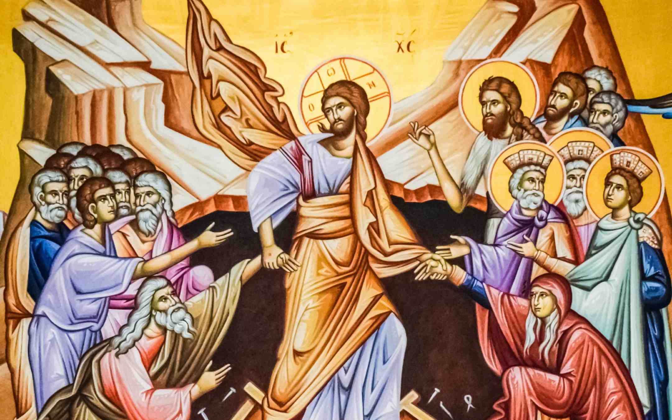 Pääsiäisikoni Kristuksen ylösnousemus