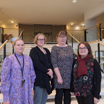 Suomen ortodoksisen kirkon keskustalon väkeä- Annaleea Kemppainen, Outi Väätäinen, Riitta Nikkilä, Sari Korhonen