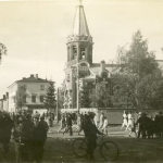 Kuopio vanhassa mustavalkoisessa kuvassa