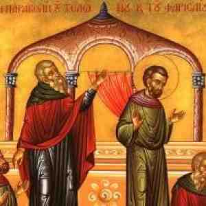 Publikaanin ja fariseuksen sunnuntai -ikoni