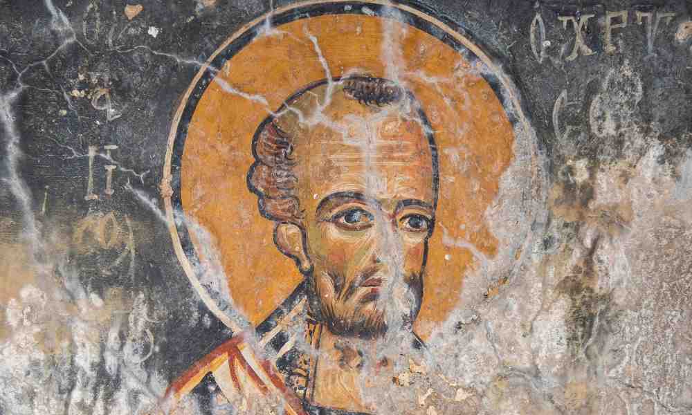 Pyhä Johannes Krysostomos kreetalainen ikoni