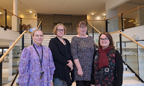 Suomen ortodoksisen kirkon keskustalon väkeä- Annaleea Kemppainen, Outi Väätäinen, Riitta Nikkilä, Sari Korhonen