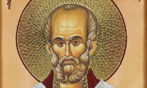 Pyhä Nikolaos Ihmeidentekijä ikonissa