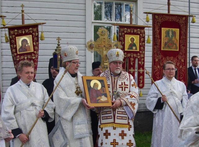 Pyhitt&auml;j&auml; Johannes Valamolaisen kanonisaatiojuhla Valamon luostarissa