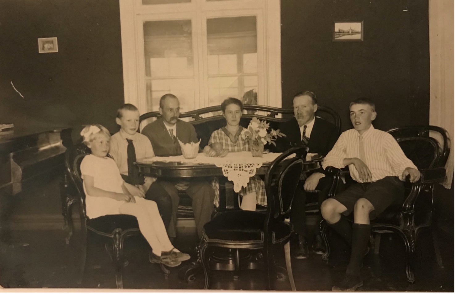 Semjon Vahromejev ja Igor vierailulla Forsblomien perheessä K