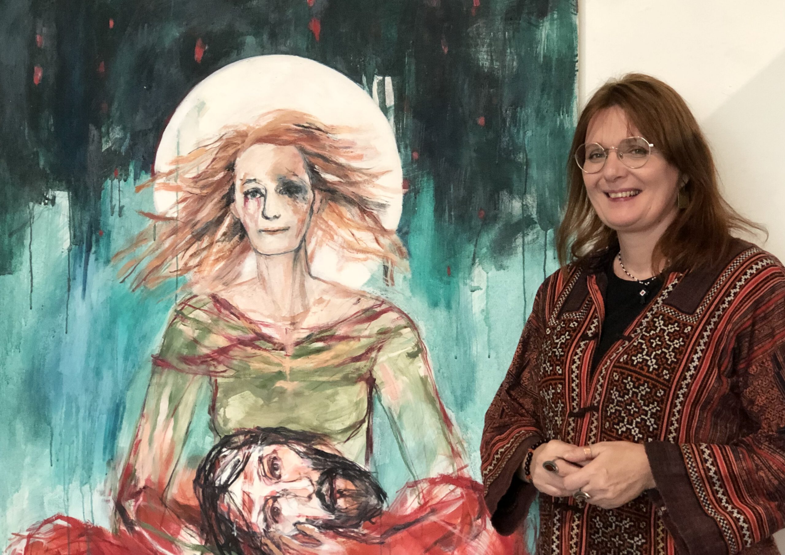 Kristuksen tähden houkat heräävät eloon Anne Puronmaan maalauksissa