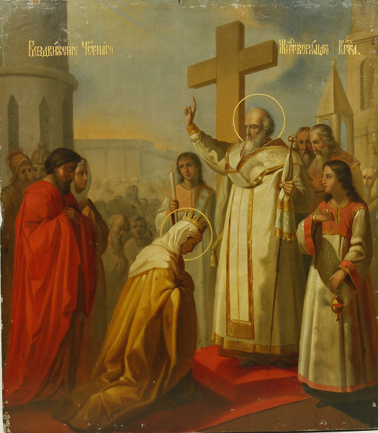 Kunniallisen ja eläväksi tekevän ristin ylentämisen ikoni