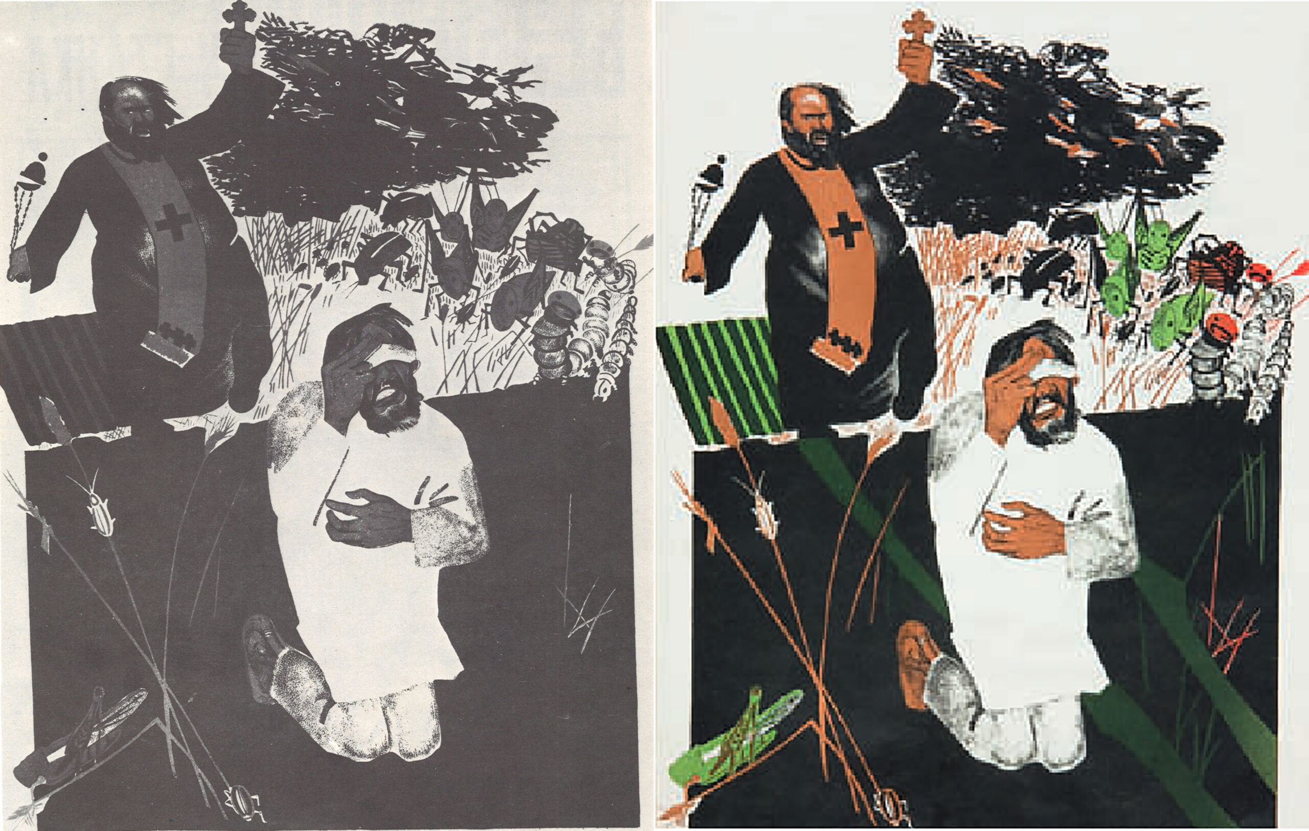 Vihaa ja vastenmielisyyttä – RIISAssa on nähtävillä Neuvostoliiton uskonnonvastaisen propagandan julisteita