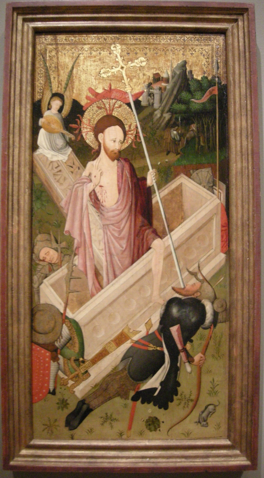 Kristuksen ylösnousemusta esittävä teos