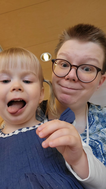 Tiina Vistbacka ja Stella-tyt&auml;r