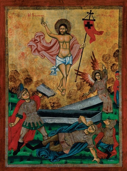 Ylösnousemus-ikoni vuodelta 1879