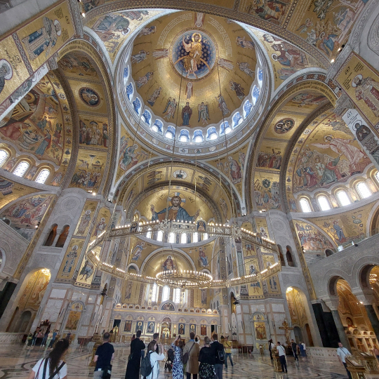 Serbian matkalla nähty Pyhän Savan katedraali 2024