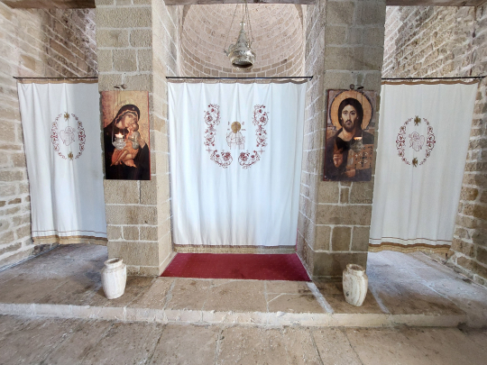 Serbian vierailulla pyhäkön ikonostaasi 2024