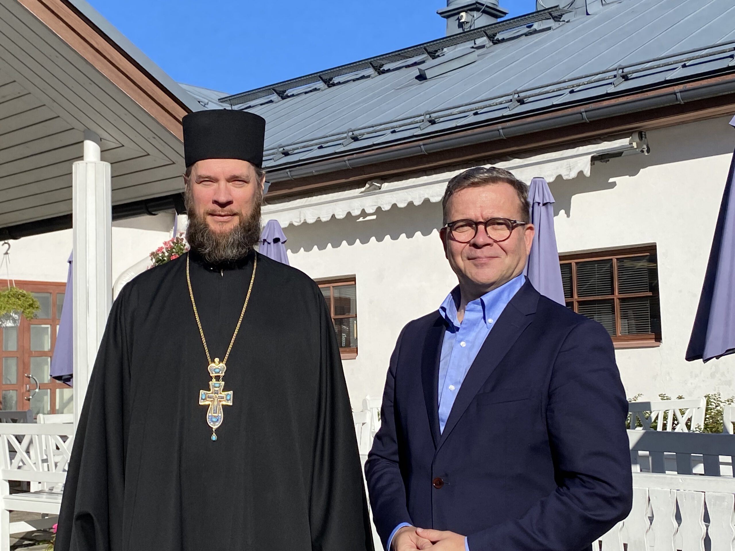 Pääministeri Petteri Orpo vieraili Valamon luostarissa – keskustelut koskivat luontoa ja veljestön kasvua