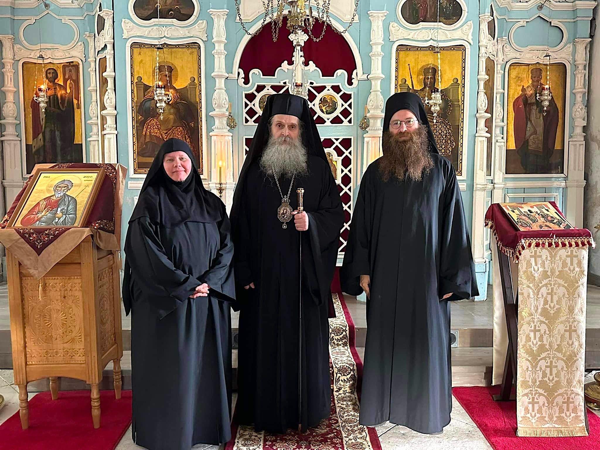 Nunna Porfyria vihittiin nunnaksi Reomäen luostarissa Virossa 2024