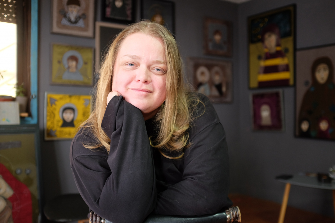 Marija Vukosavljevic l&auml;hikuvassa