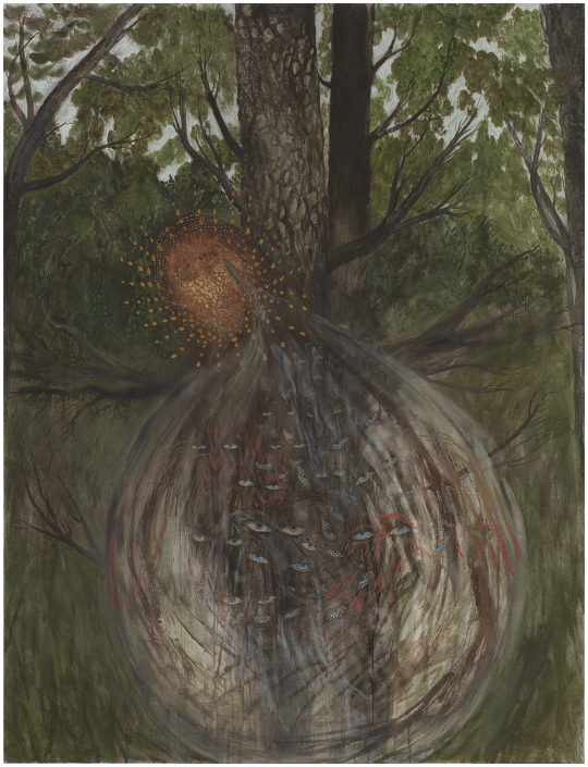 Elina Merenmies_Olentojen synty_2025_tempera and oil on canvas_