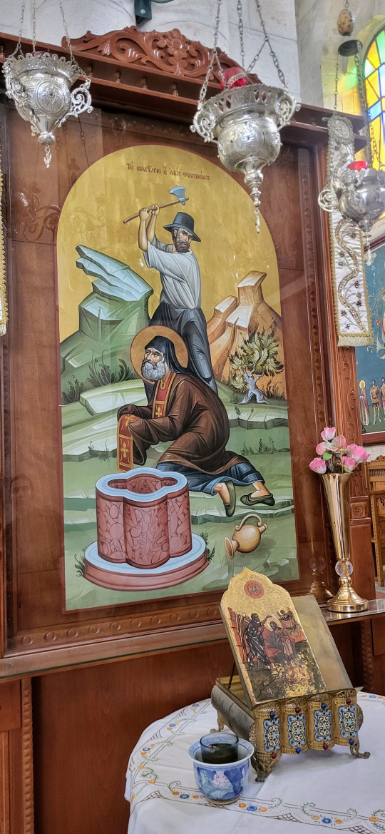 Vuonna 1979 isä Philoumenos murhattiin katedraalissaan ikoni