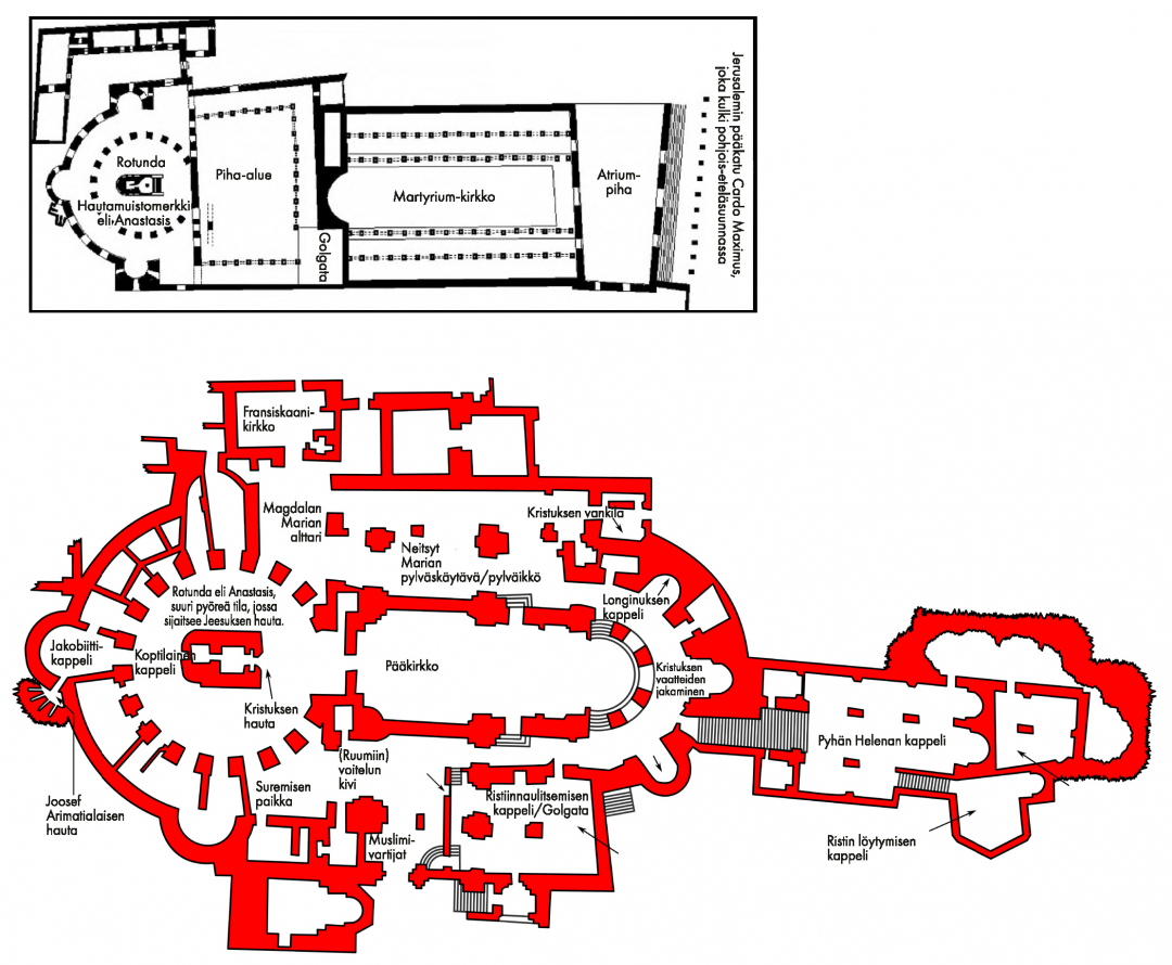 Pyhan_haudan_kirkko_pohjakuvat