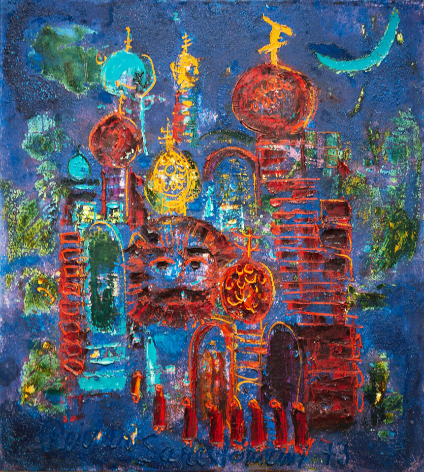 Reidar Särestöniemen luostariaiheinen maalaus