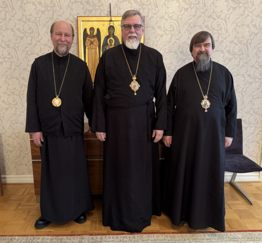 Suomen ortodoksisen kirkon piispainkokous Helsingissä arkkipiispan residenssissä