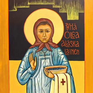 Pyhä-Olga-Alaskalainen-ikonissa