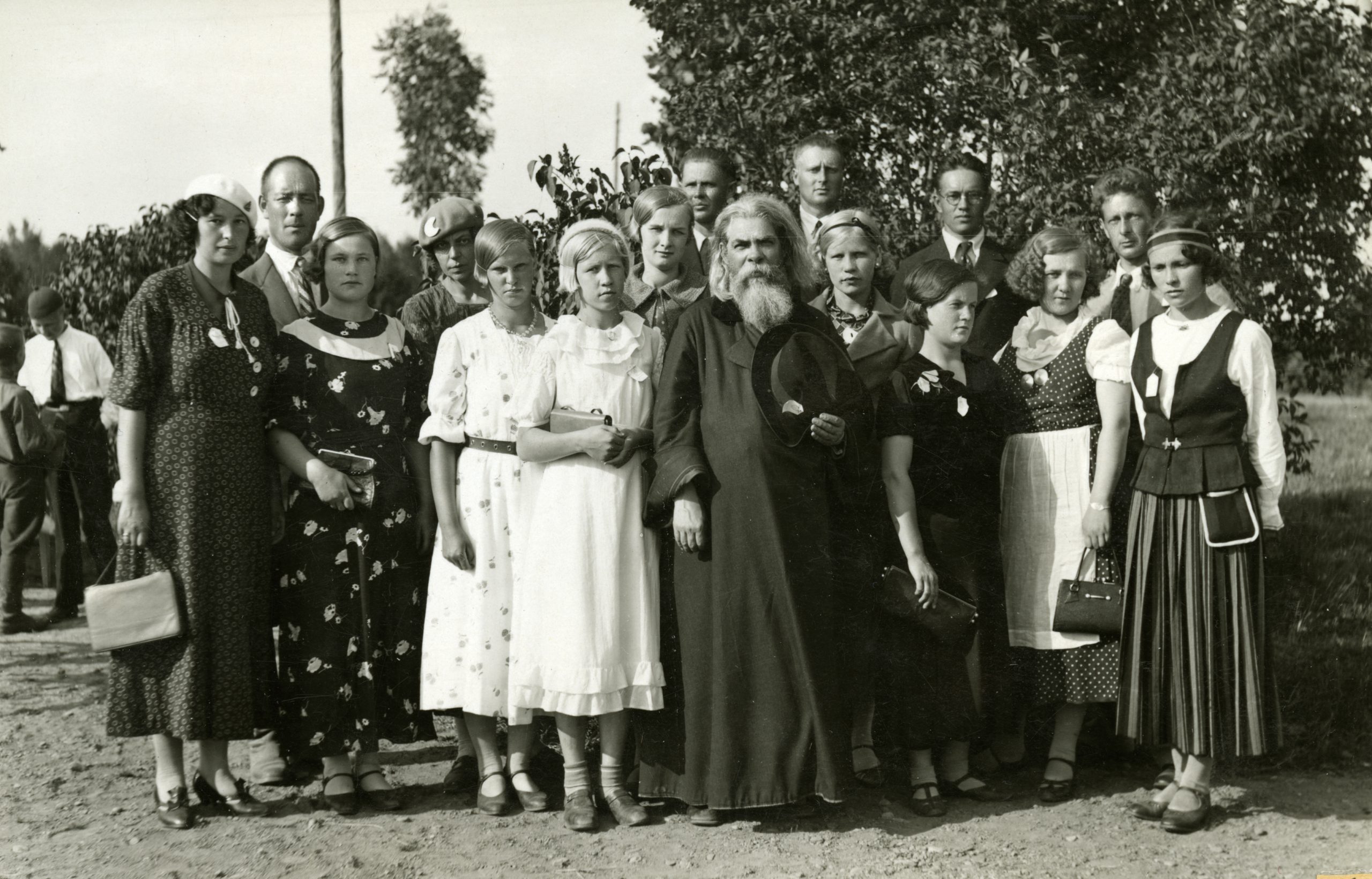 Annantehtaan-kirkkokuoro-kirkkolaulujuhlilla-Suistamolla-vuodelta-1936