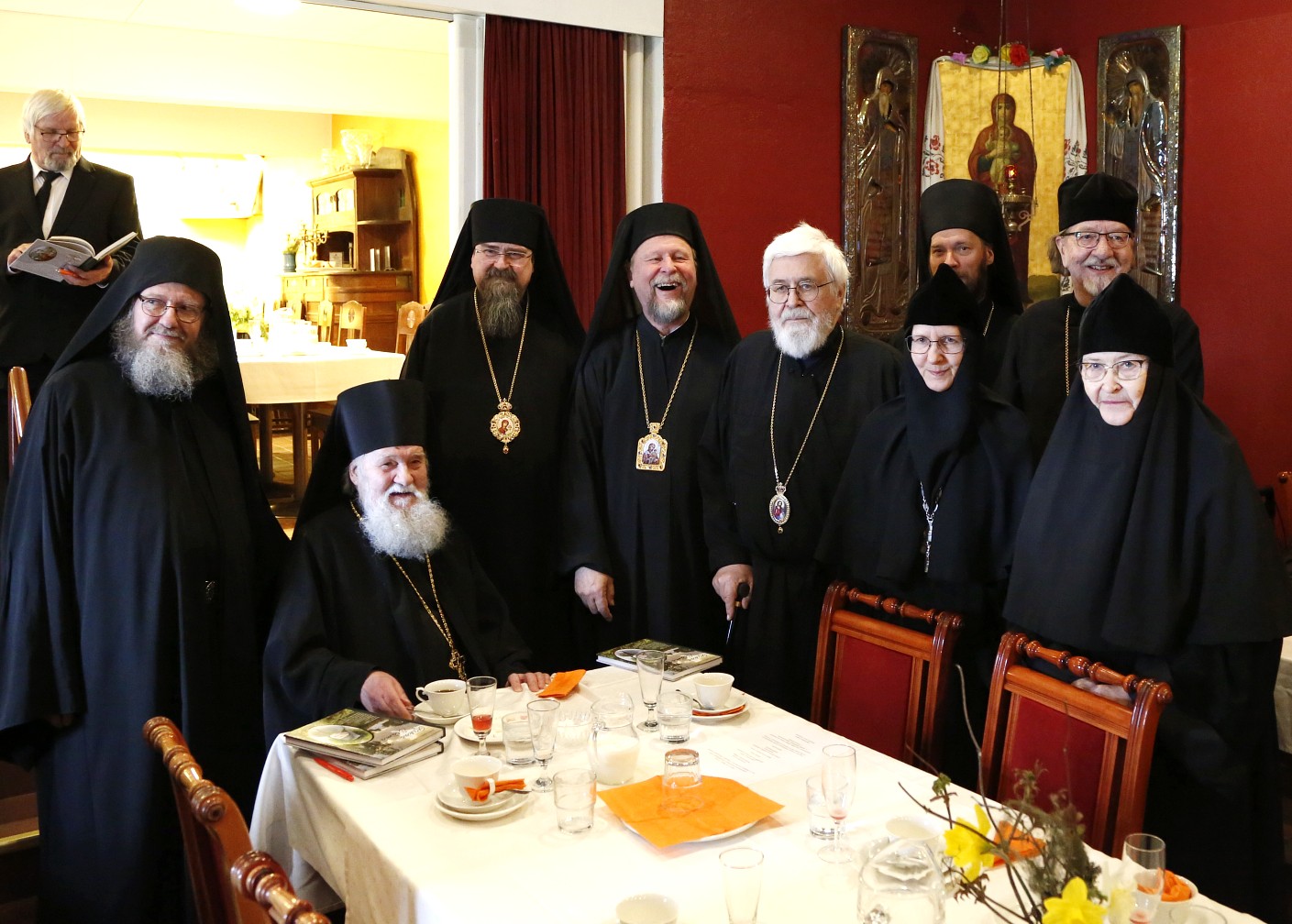 Arkkimandriitta Hermanin kirjanjulkaisutilaisuus huhtikuussa 2026.