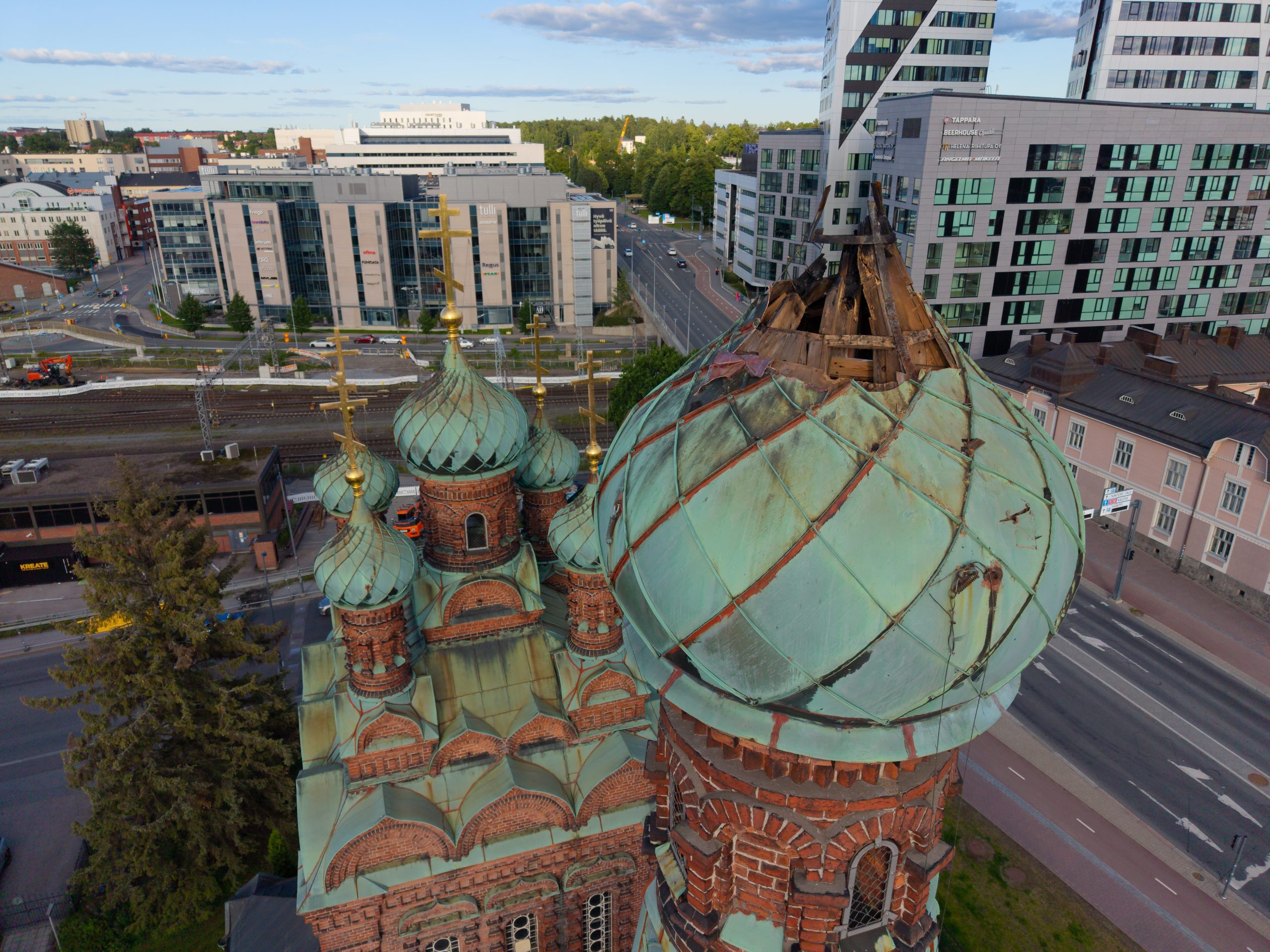 Salama iski Tampereen ortodoksiseen kirkkoon – suljettiin vaurioiden selvittelyn ajaksi