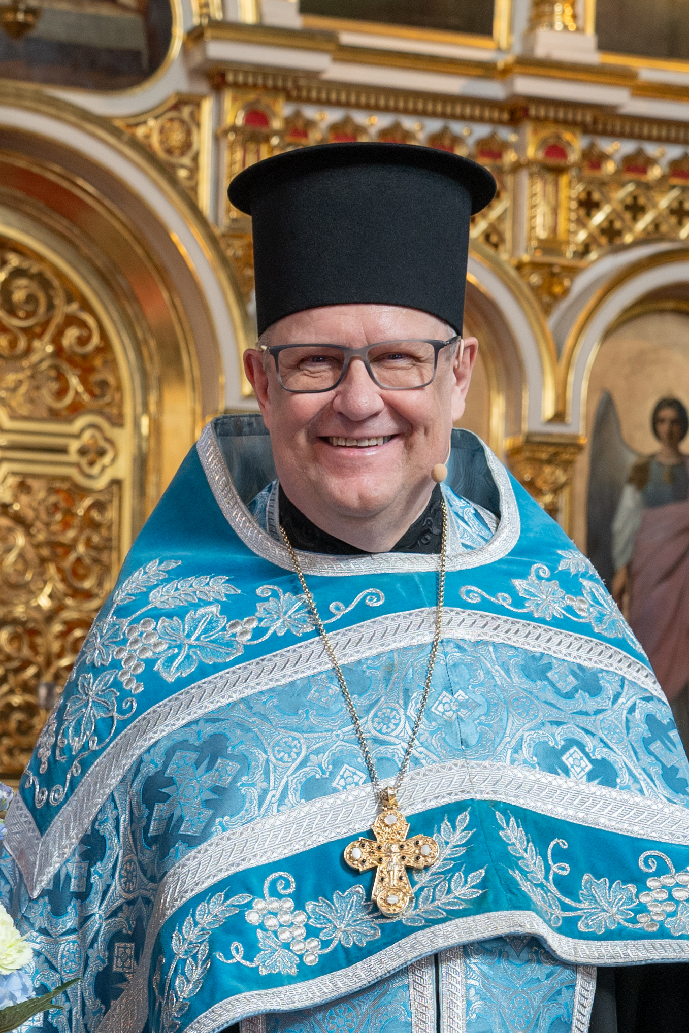 Helsingin ortodoksisen seurakunnan kirkkoherra Markku Salminen. Kuva: Tanja-Lotta Hakala