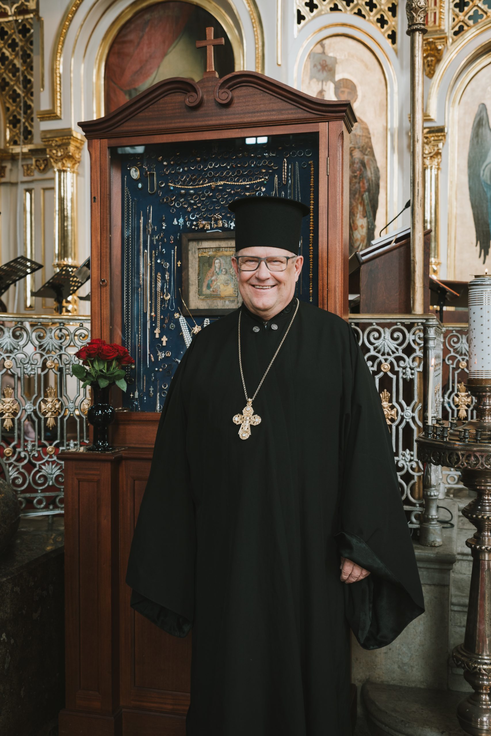 Helsingin ortodoksisen seurakunnan kirkkoherra Markku Salminen. Kuva: Tanja-Lotta Hakala